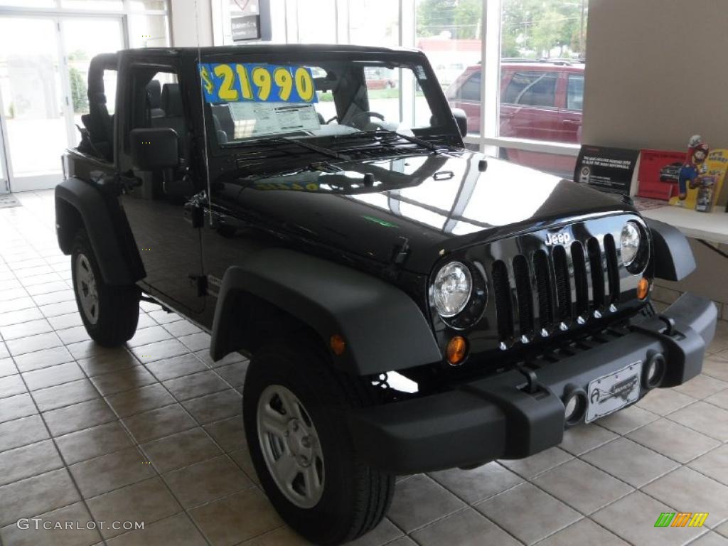 2010 Wrangler Sport 4x4 - Black / Dark Slate Gray/Medium Slate Gray photo #5