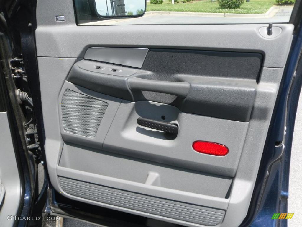 2008 Ram 3500 Big Horn Edition Quad Cab 4x4 Dually - Patriot Blue Pearl / Medium Slate Gray photo #21
