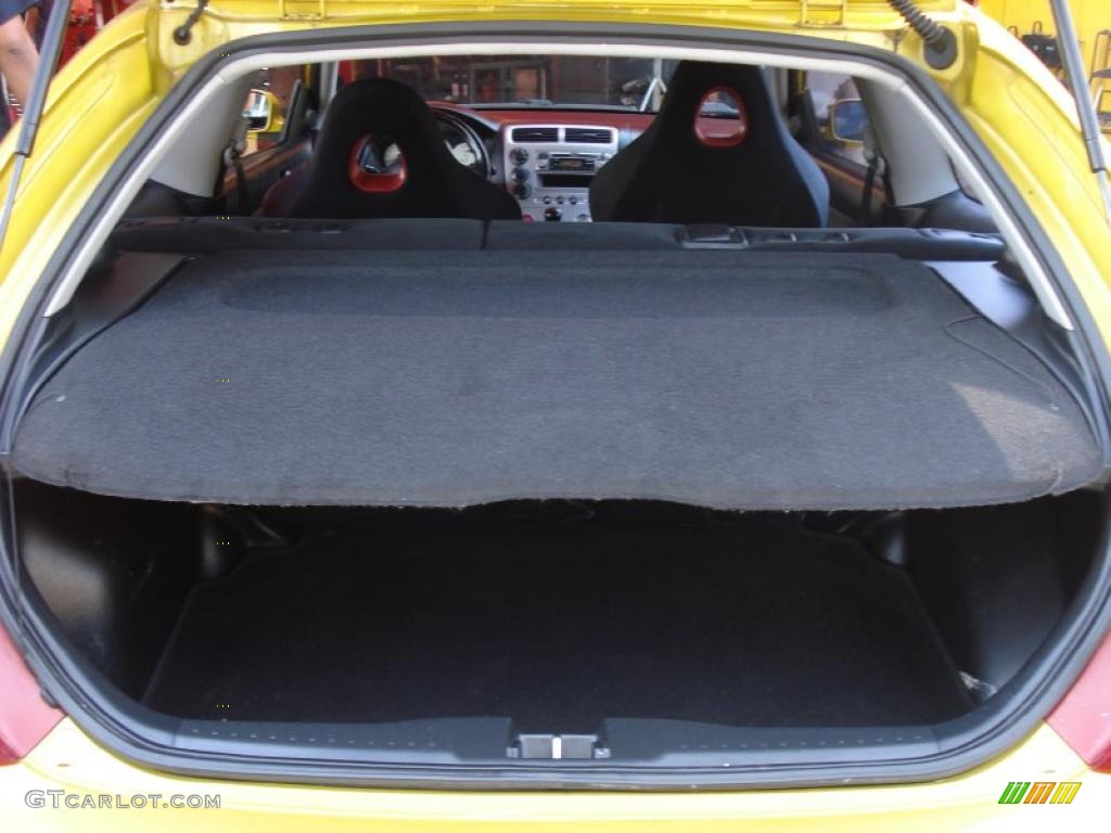 2002 Civic Si Hatchback - Yellow Pearl Metallic / Black photo #9