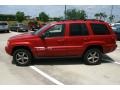 2002 Inferno Red Tinted Pearlcoat Jeep Grand Cherokee Overland 4x4  photo #12
