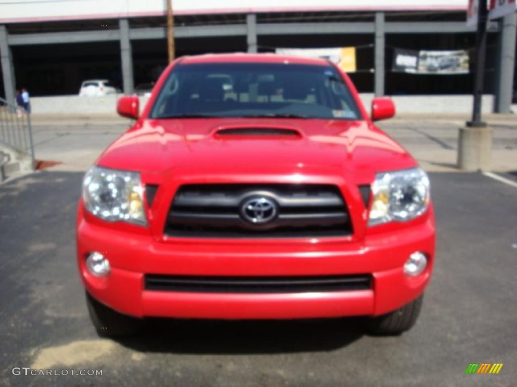2007 Tacoma V6 TRD Sport Access Cab 4x4 - Radiant Red / Graphite Gray photo #7