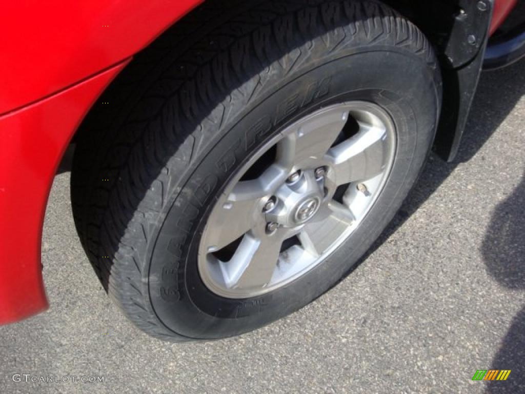 2007 Tacoma V6 TRD Sport Access Cab 4x4 - Radiant Red / Graphite Gray photo #9