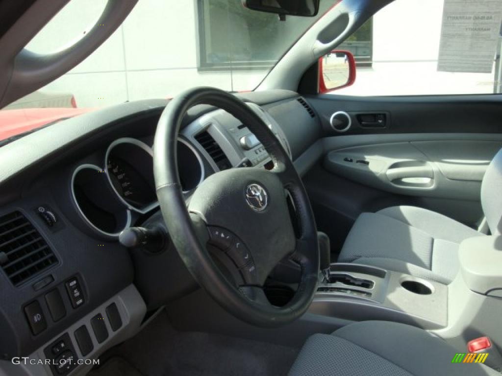 2007 Tacoma V6 TRD Sport Access Cab 4x4 - Radiant Red / Graphite Gray photo #14