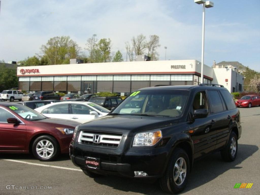 2007 Pilot EX 4WD - Formal Black / Saddle photo #1