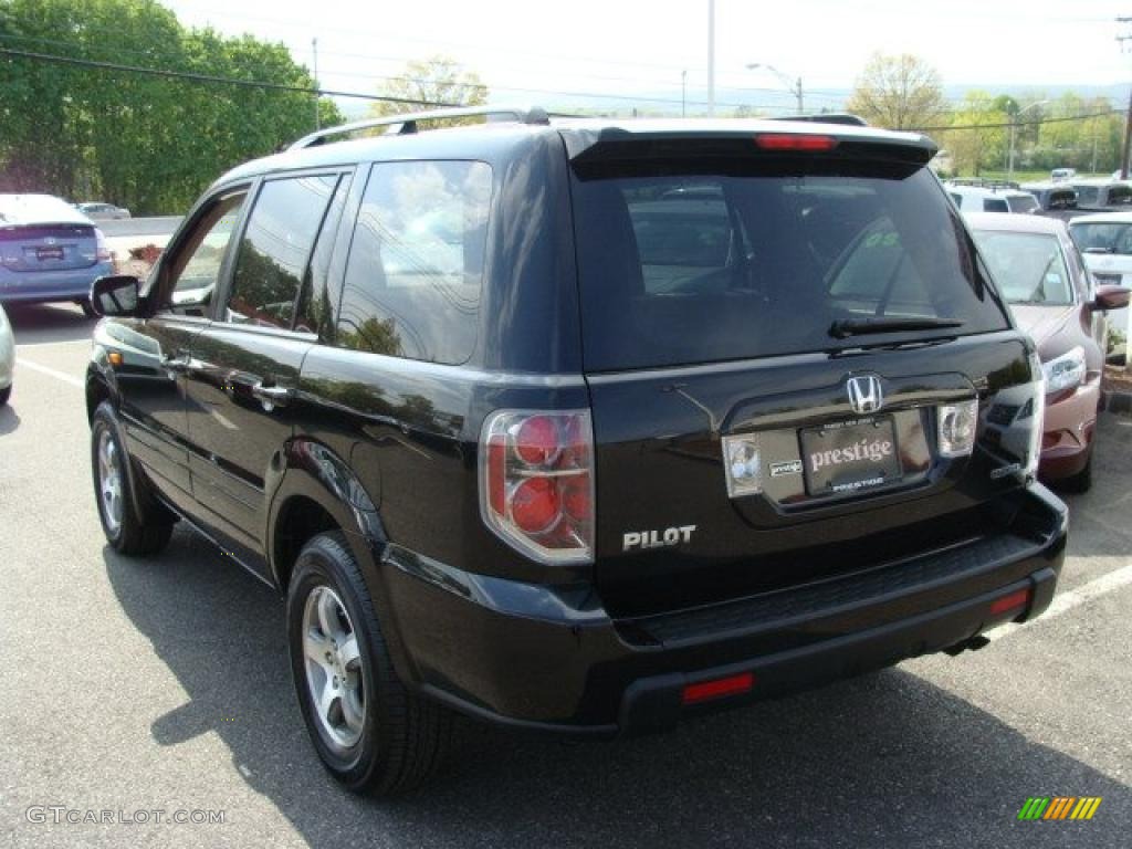 2007 Pilot EX 4WD - Formal Black / Saddle photo #4