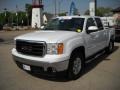 2008 Summit White GMC Sierra 1500 SLT Crew Cab 4x4  photo #3
