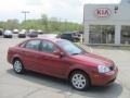 2005 Fusion Red Metallic Suzuki Forenza S Sedan  photo #1