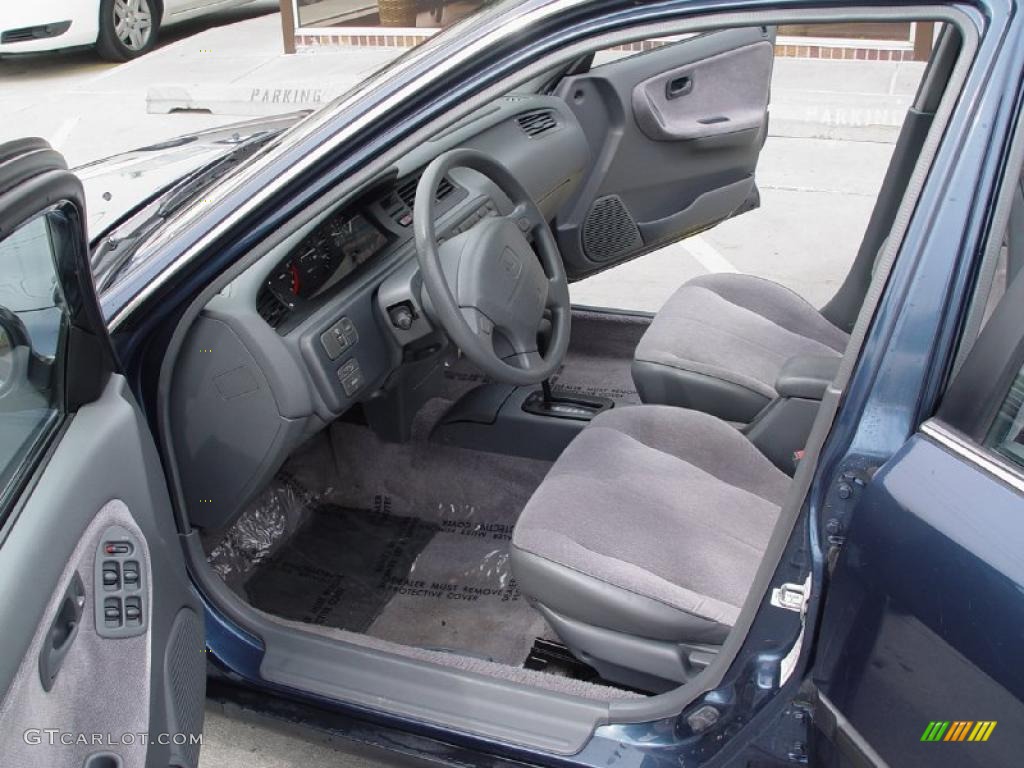 1995 Civic LX Sedan - Harvard Blue Pearl / Grey photo #8