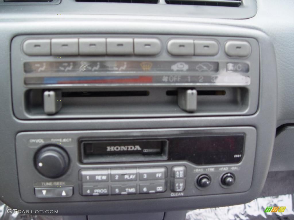 1995 Civic LX Sedan - Harvard Blue Pearl / Grey photo #12