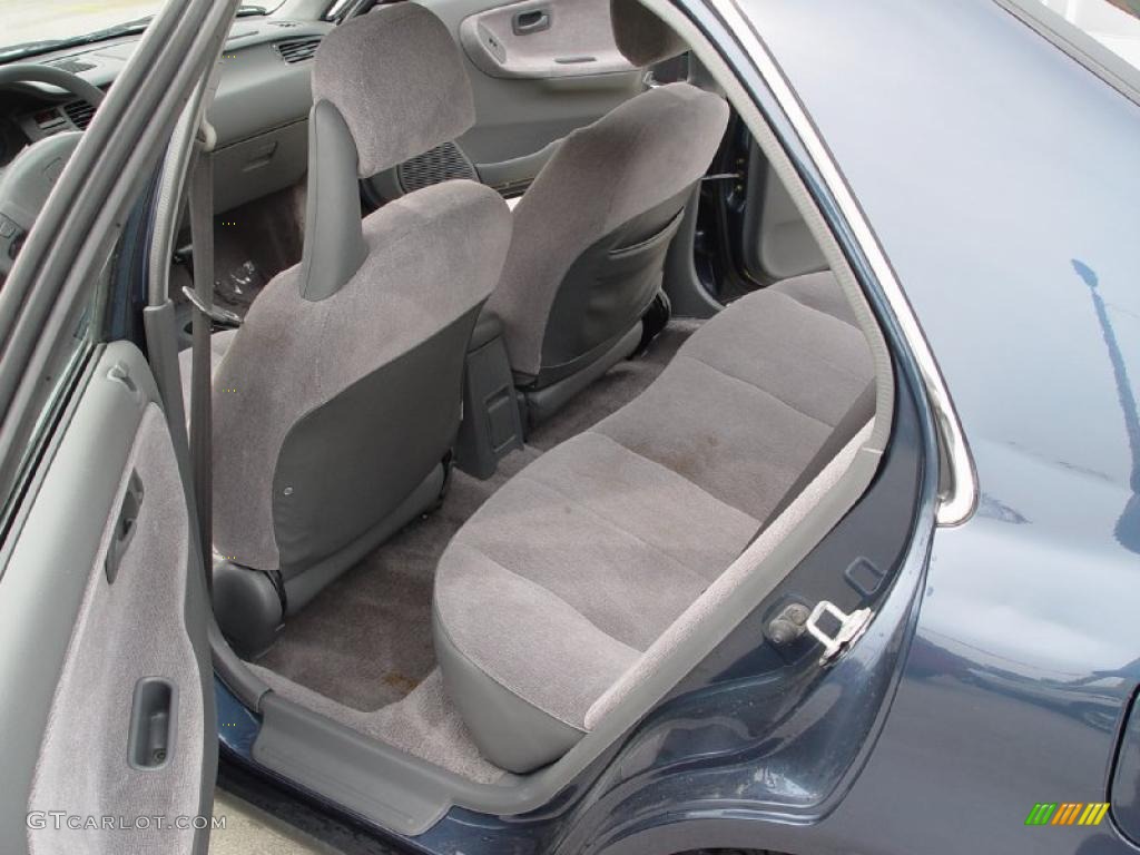 1995 Civic LX Sedan - Harvard Blue Pearl / Grey photo #14