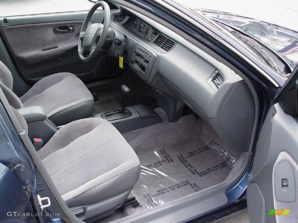 1995 Civic LX Sedan - Harvard Blue Pearl / Grey photo #16
