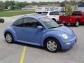 2001 Vortex Blue Volkswagen New Beetle GLS 1.8T Coupe  photo #3