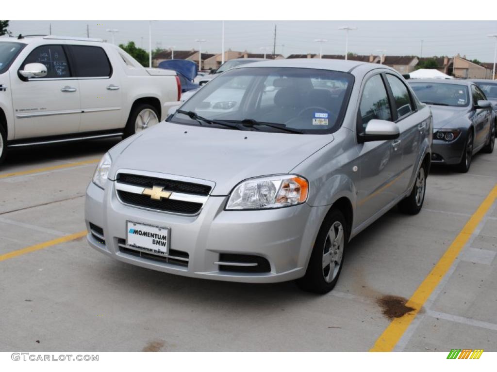 2007 Aveo LS Sedan - Cosmic Silver / Charcoal Black photo #1