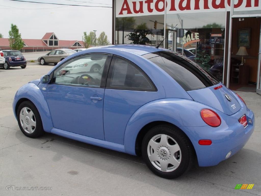 2001 New Beetle GLS 1.8T Coupe - Vortex Blue / Black photo #4
