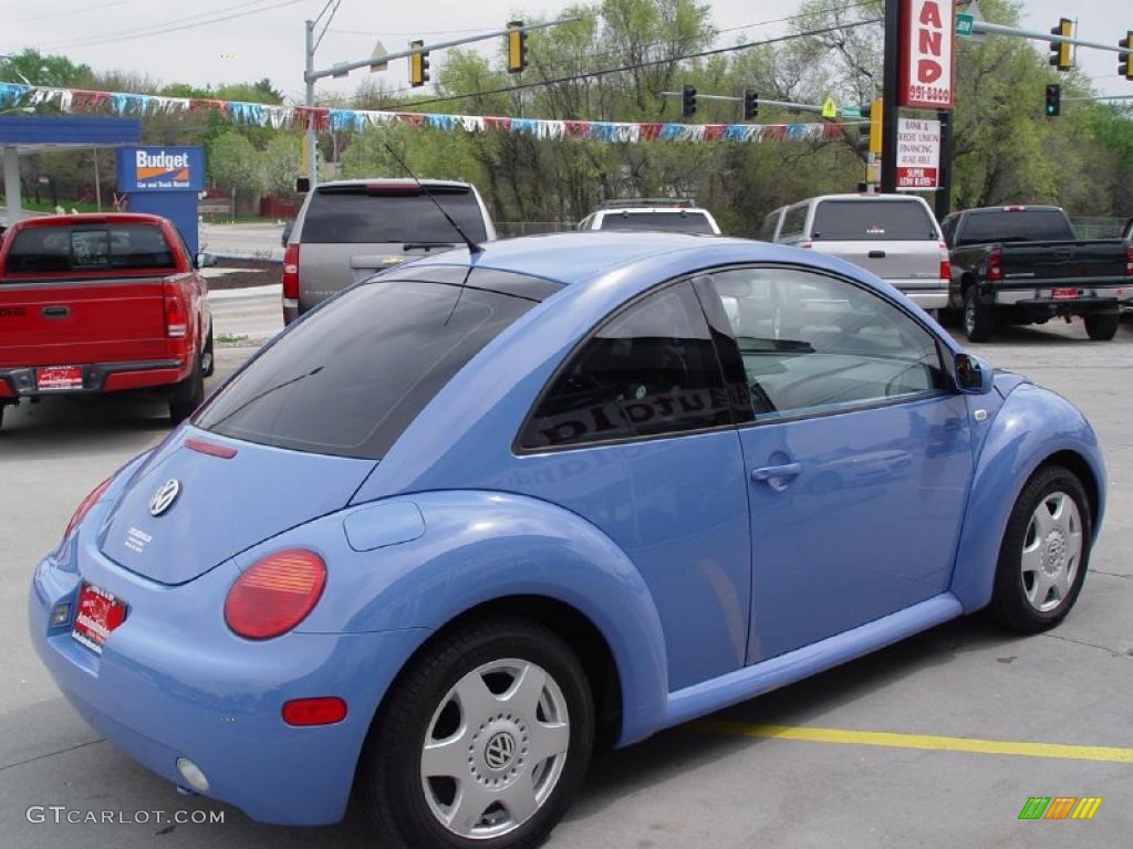 2001 New Beetle GLS 1.8T Coupe - Vortex Blue / Black photo #5