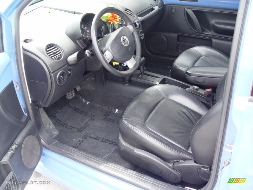 2001 New Beetle GLS 1.8T Coupe - Vortex Blue / Black photo #8