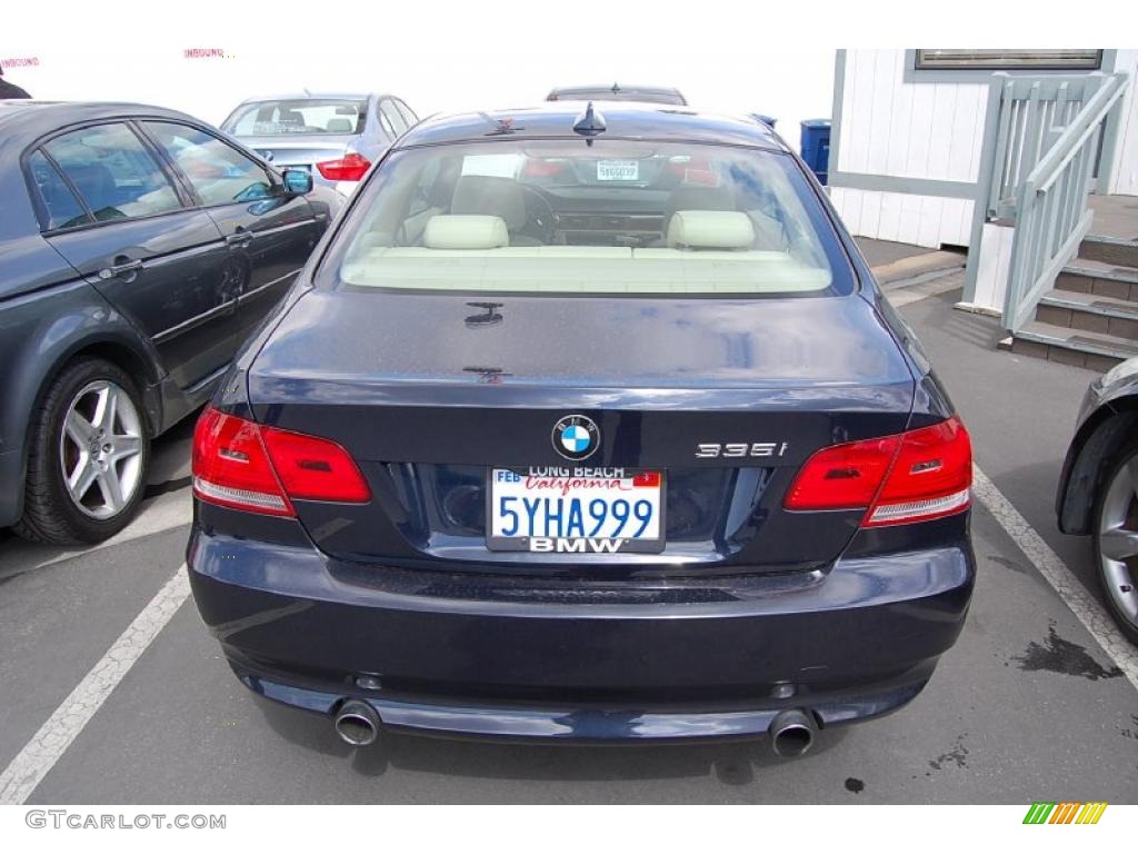 2007 3 Series 335i Coupe - Monaco Blue Metallic / Cream Beige photo #5