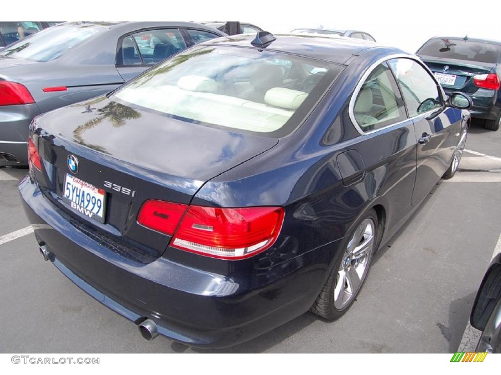 2007 3 Series 335i Coupe - Monaco Blue Metallic / Cream Beige photo #6