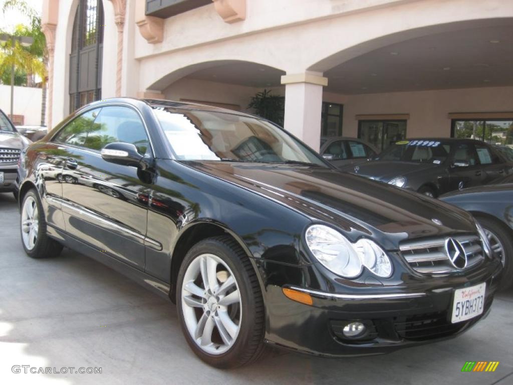 2007 CLK 350 Coupe - Black / Black photo #1