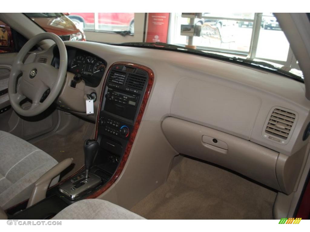 2005 Optima LX V6 - Radiant Red / Gray photo #15