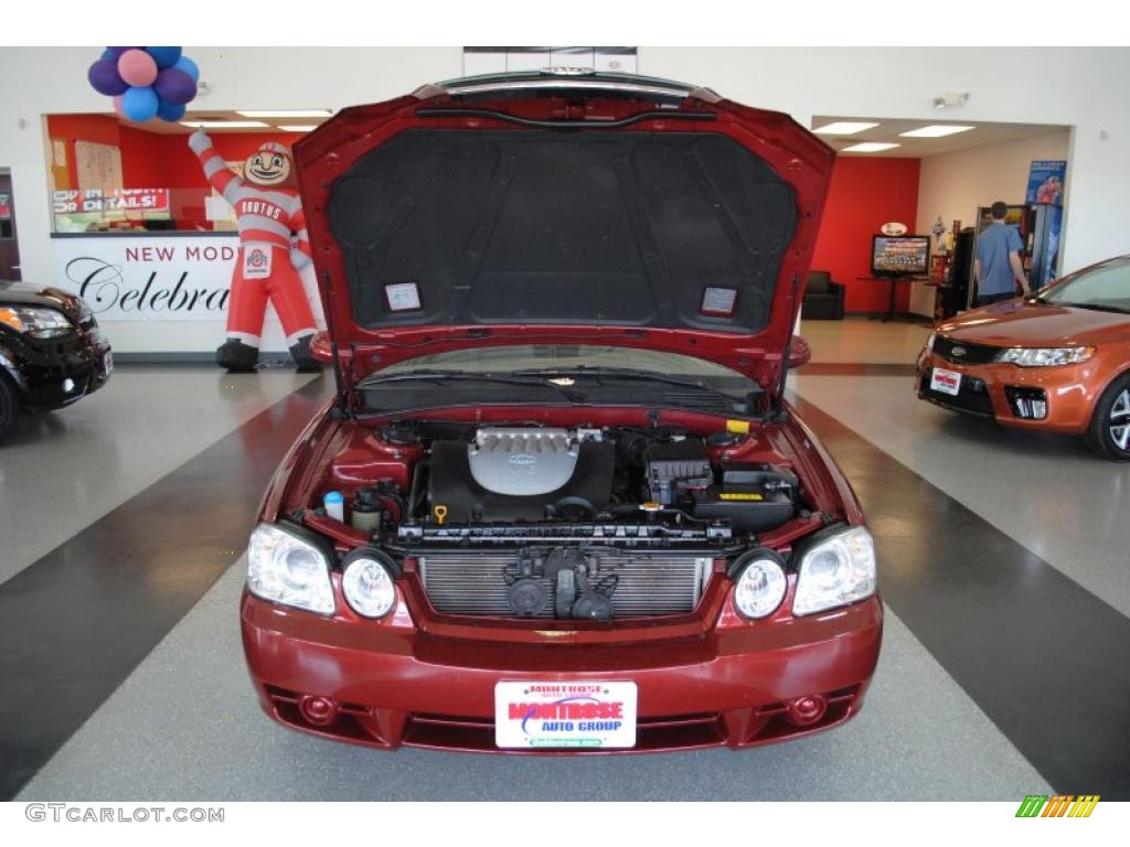 2005 Optima LX V6 - Radiant Red / Gray photo #22