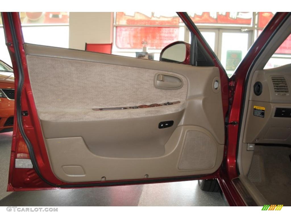 2005 Optima LX V6 - Radiant Red / Gray photo #43
