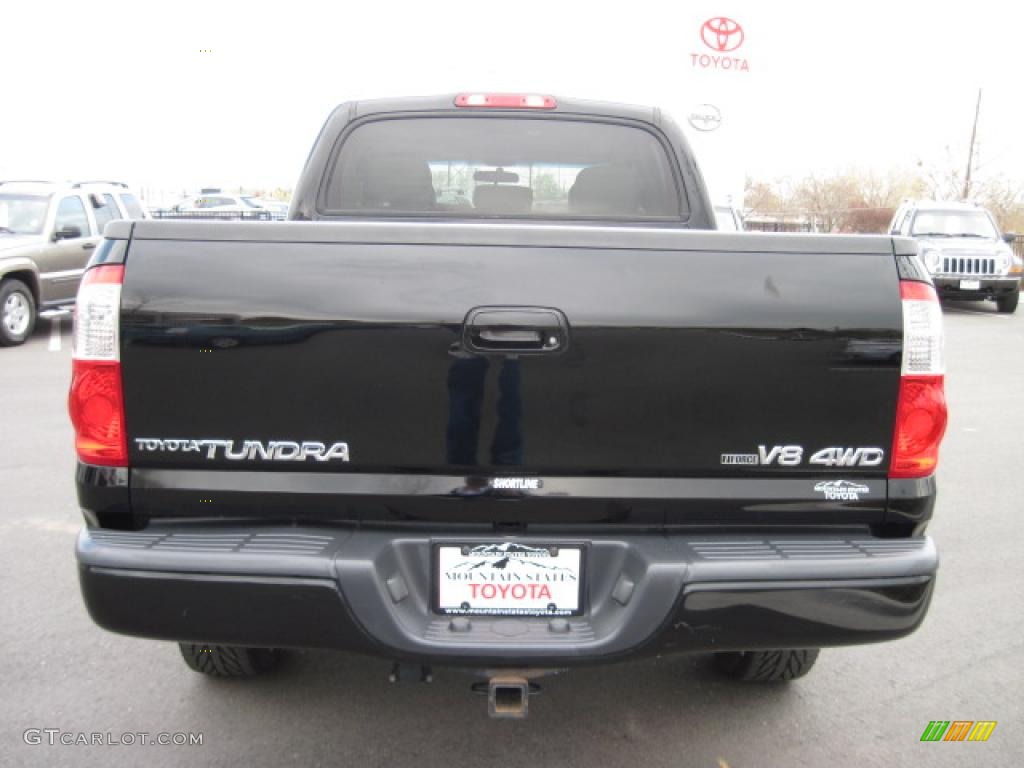 2005 Tundra Limited Double Cab 4x4 - Black / Taupe photo #3