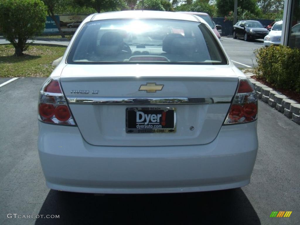 2010 Aveo LT Sedan - Summit White / Neutral photo #5