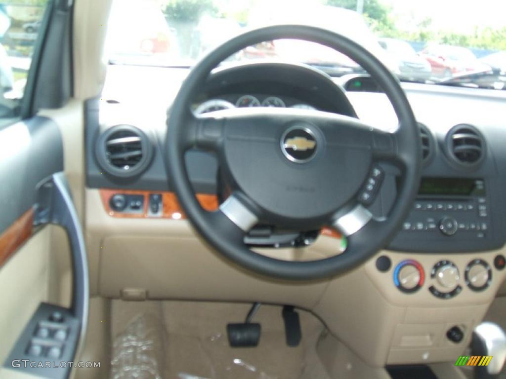 2010 Aveo LT Sedan - Summit White / Neutral photo #9