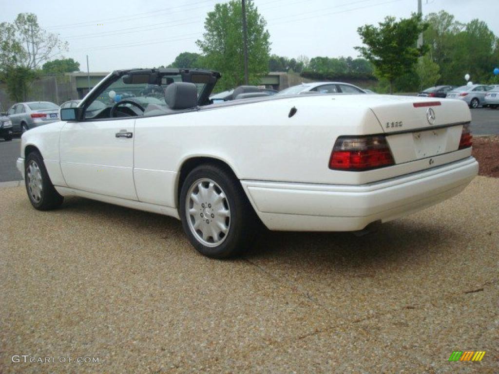 1995 E 320 Convertible - Polar White / Grey photo #4