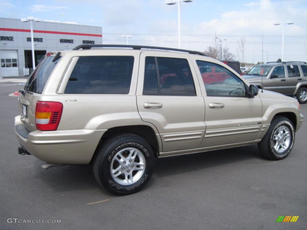 2000 Grand Cherokee Limited 4x4 - Champagne Pearlcoat / Camel photo #2