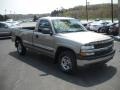 2000 Light Pewter Metallic Chevrolet Silverado 1500 Regular Cab 4x4  photo #3