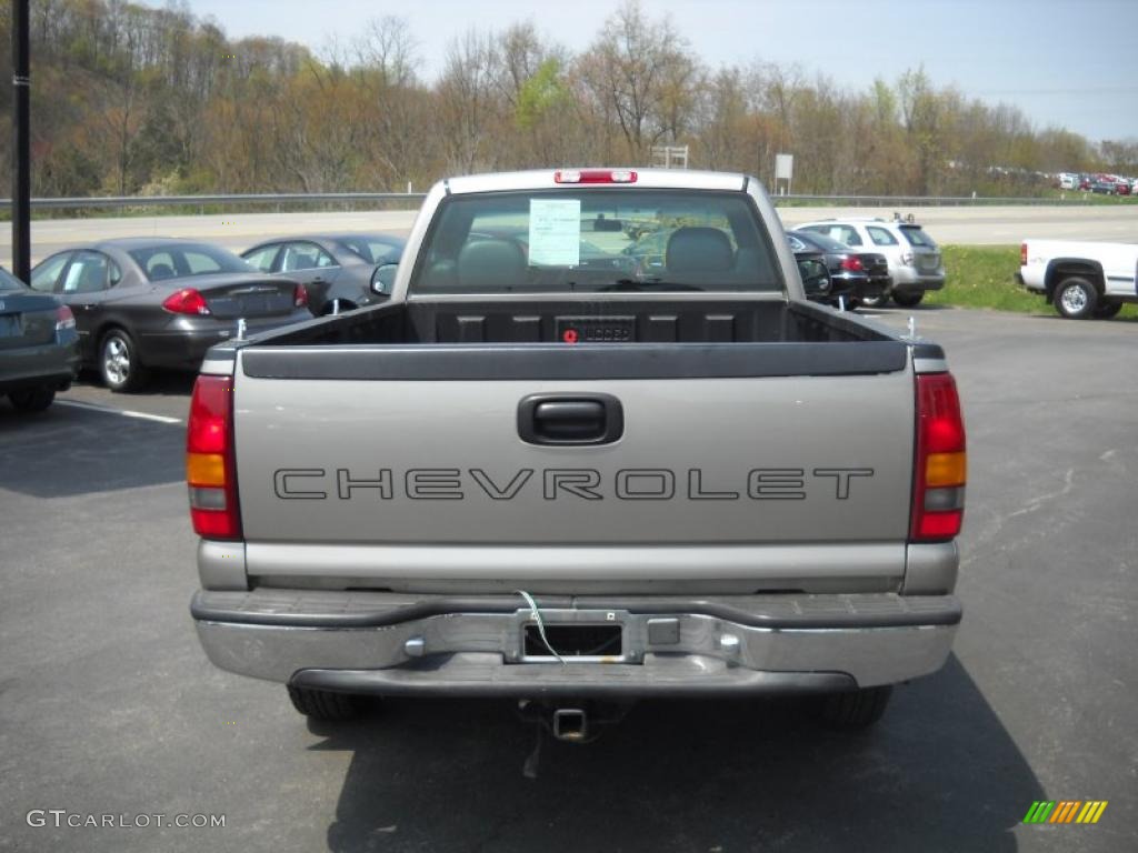 2000 Silverado 1500 Regular Cab 4x4 - Light Pewter Metallic / Graphite photo #6