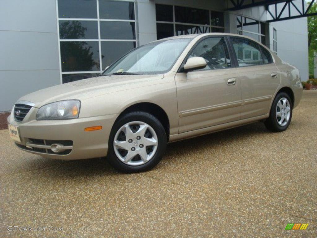 2006 Elantra GLS Sedan - Champagne Beige / Beige photo #2