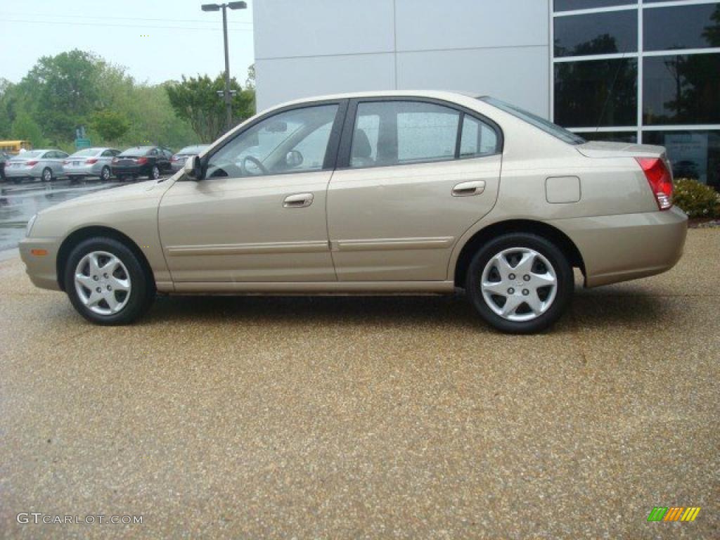 2006 Elantra GLS Sedan - Champagne Beige / Beige photo #3
