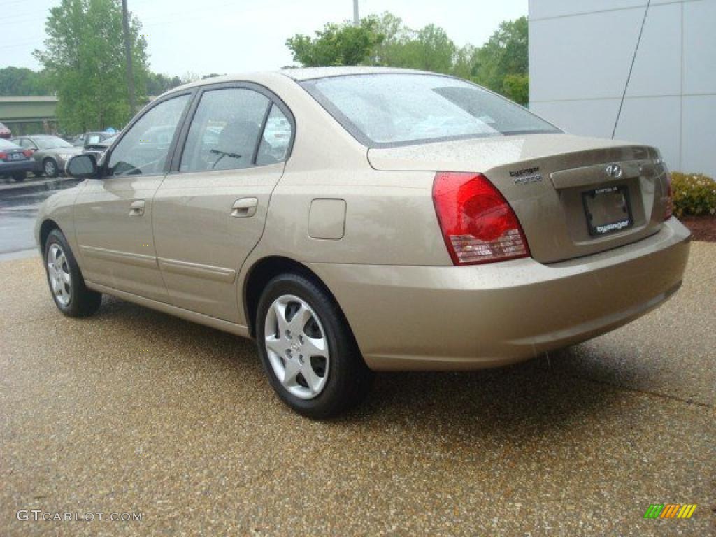 2006 Elantra GLS Sedan - Champagne Beige / Beige photo #4
