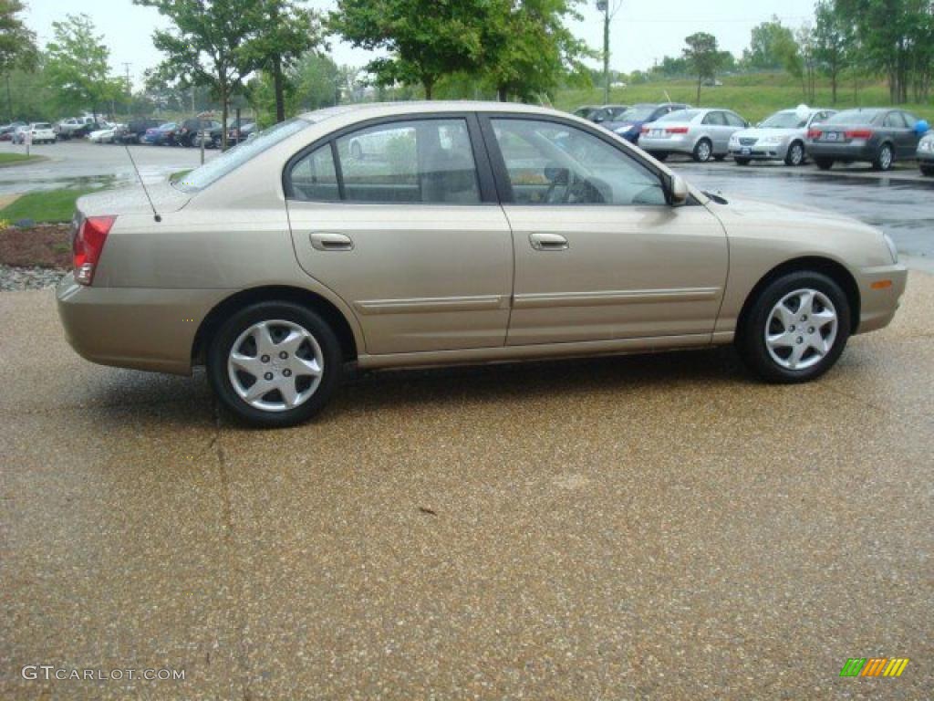 2006 Elantra GLS Sedan - Champagne Beige / Beige photo #6