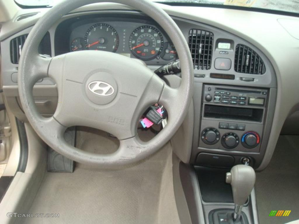 2006 Elantra GLS Sedan - Champagne Beige / Beige photo #11