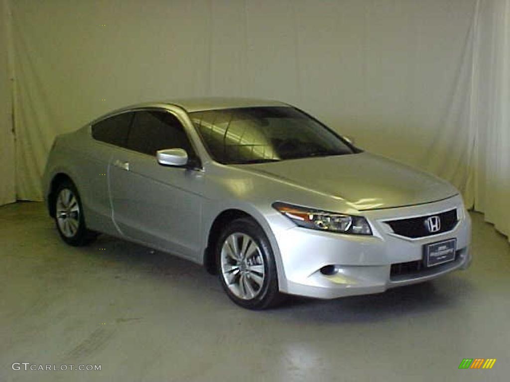 2008 Accord LX-S Coupe - Alabaster Silver Metallic / Black photo #1