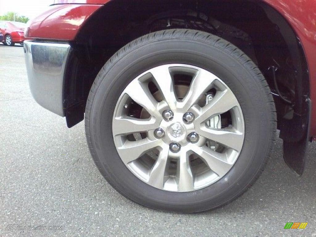 2010 Tundra Platinum CrewMax 4x4 - Salsa Red Pearl / Black photo #3