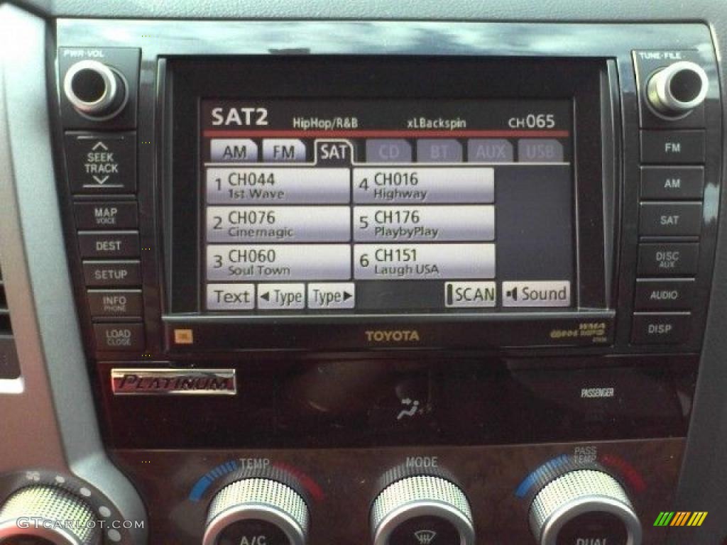 2010 Tundra Platinum CrewMax 4x4 - Salsa Red Pearl / Black photo #8