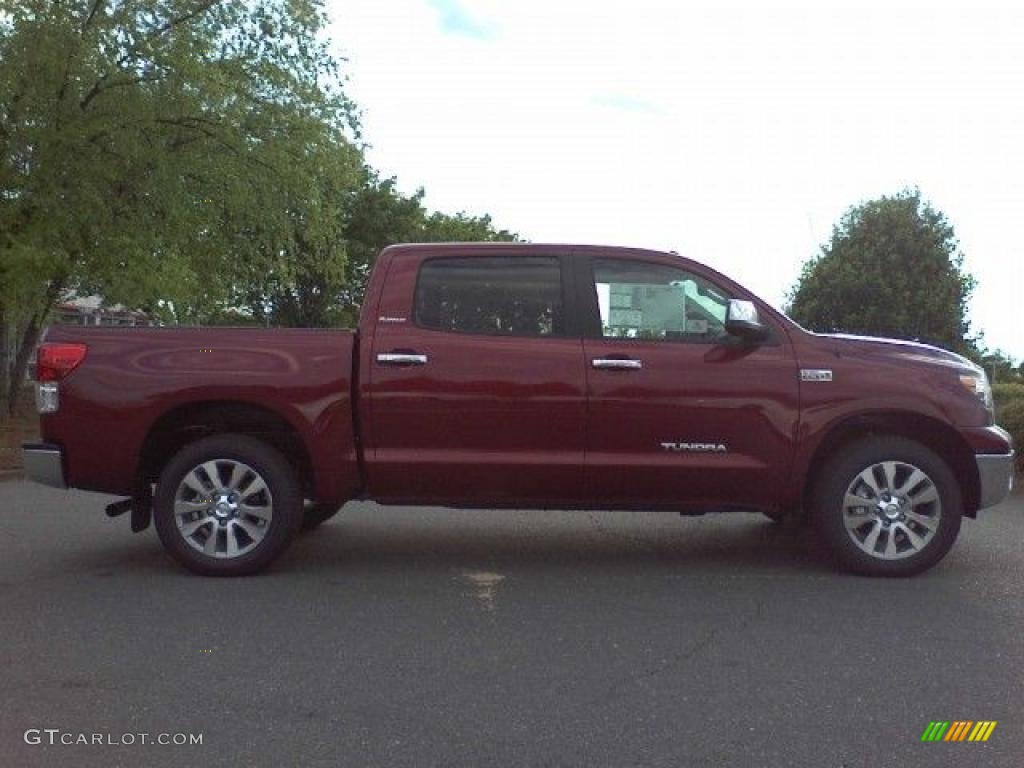 2010 Tundra Platinum CrewMax 4x4 - Salsa Red Pearl / Black photo #19