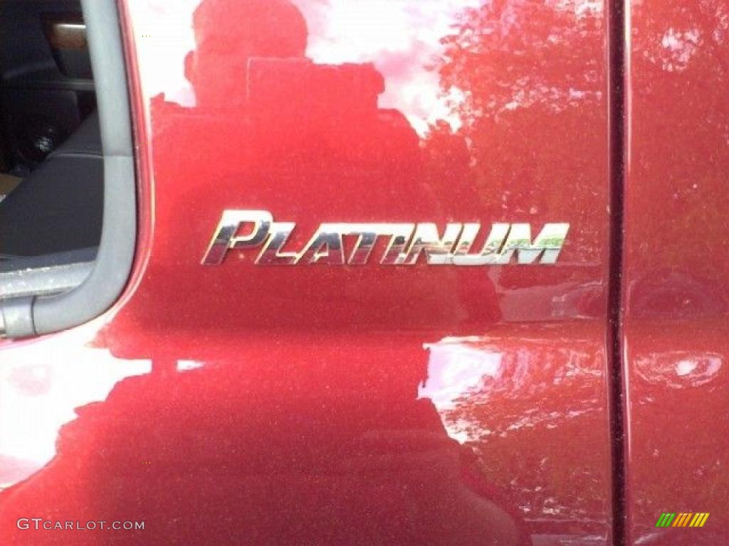 2010 Tundra Platinum CrewMax 4x4 - Salsa Red Pearl / Black photo #22