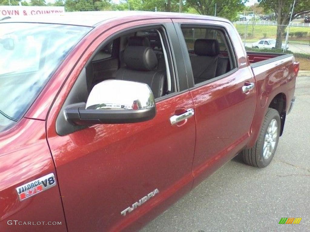 2010 Tundra Platinum CrewMax 4x4 - Salsa Red Pearl / Black photo #23