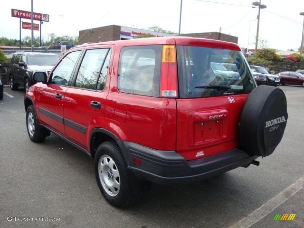 2001 CR-V LX 4WD - Milano Red / Dark Gray photo #2