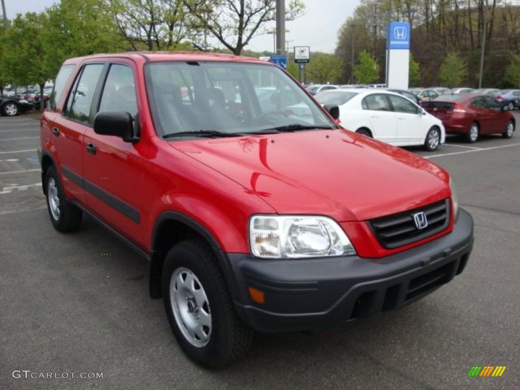 2001 CR-V LX 4WD - Milano Red / Dark Gray photo #5