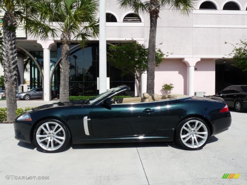 2008 XK XKR Convertible - Botanical Green / Caramel photo #4