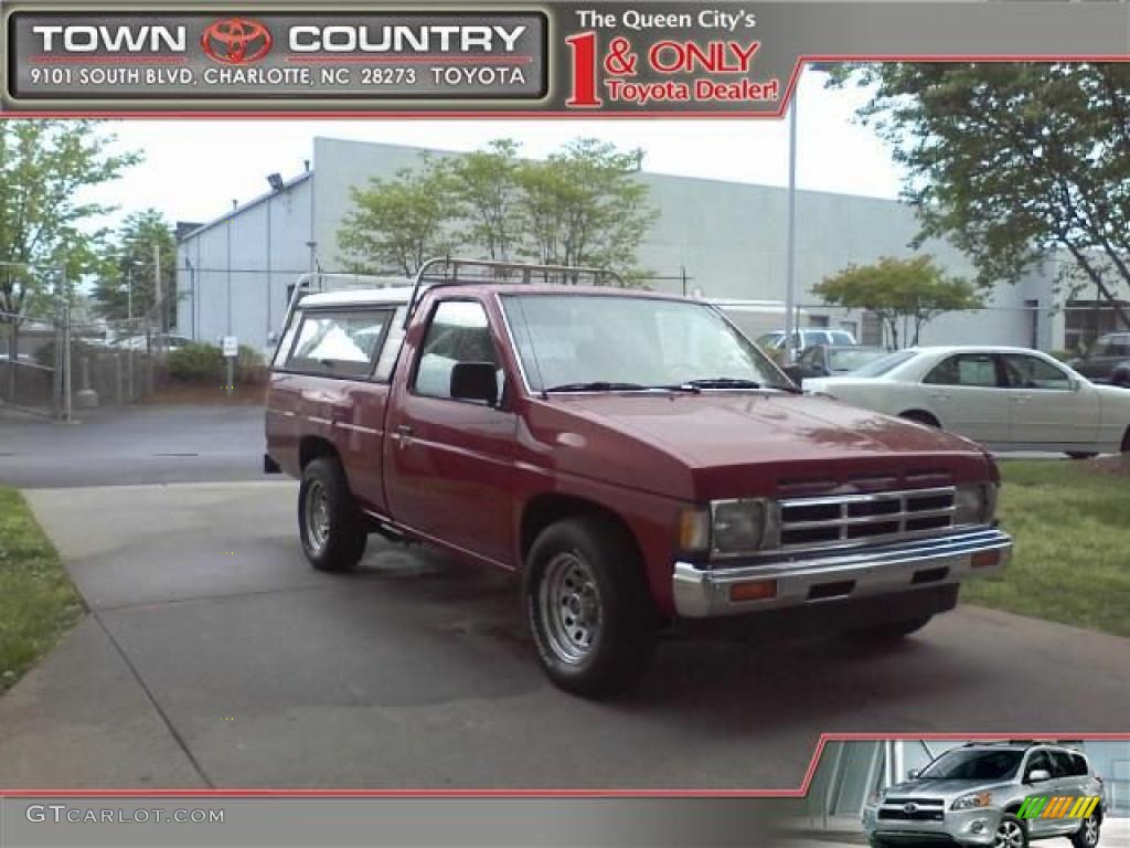 1991 Hardbody Truck Regular Cab - Red Pearl Metallic / Red photo #1