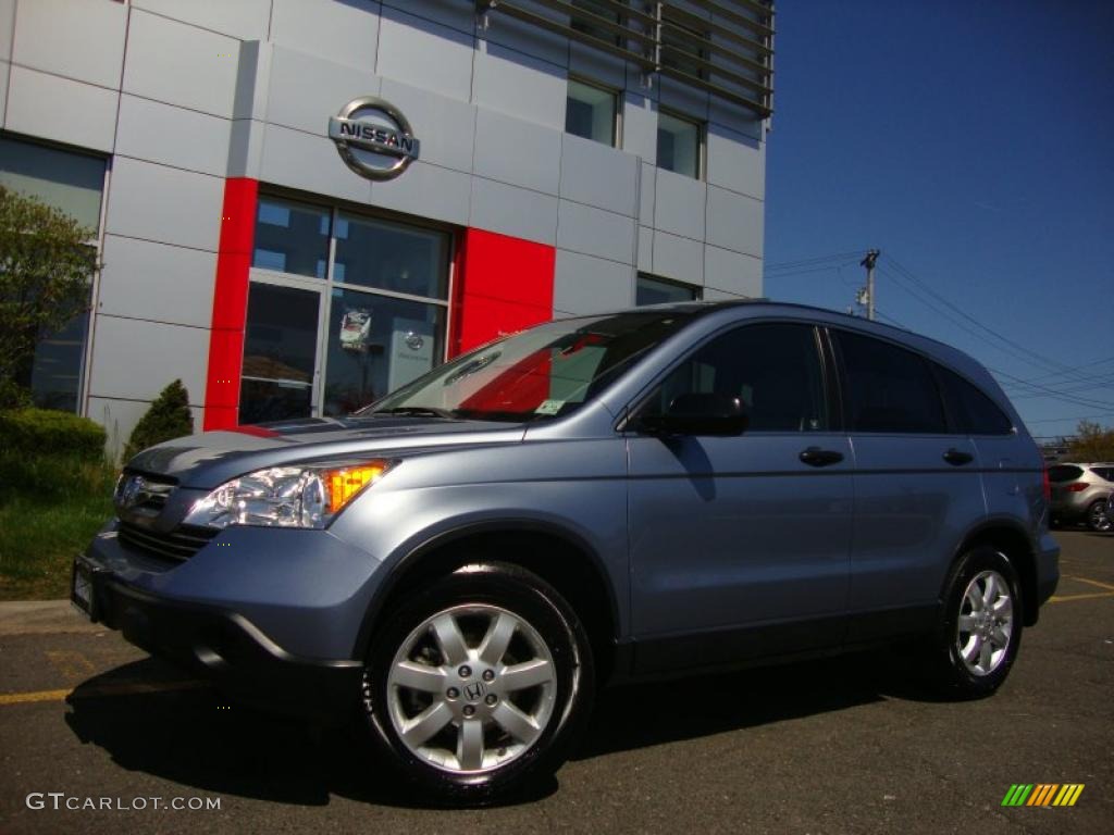 2007 CR-V EX 4WD - Glacier Blue Metallic / Gray photo #5