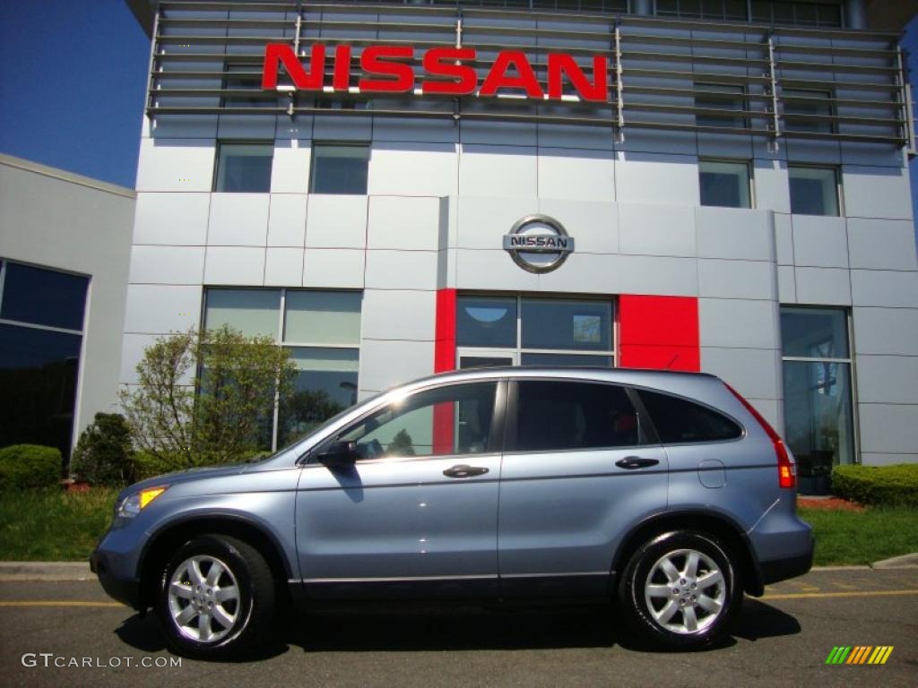 2007 CR-V EX 4WD - Glacier Blue Metallic / Gray photo #6